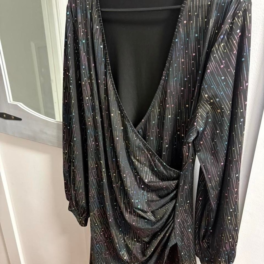 Sparkly black dress